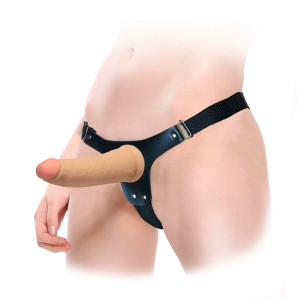 PÊNIS FANTY EM CYBERSKIN ARTICULADO COM CINTA E VAC-U-LOC foto 1