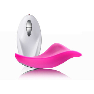 VIBRADOR PARA CALCINHA ANATÔMICO REMOTO SEM FIO EM SILICONE foto 1